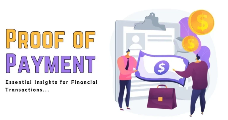 Proof or Payment in physical and Digital Form