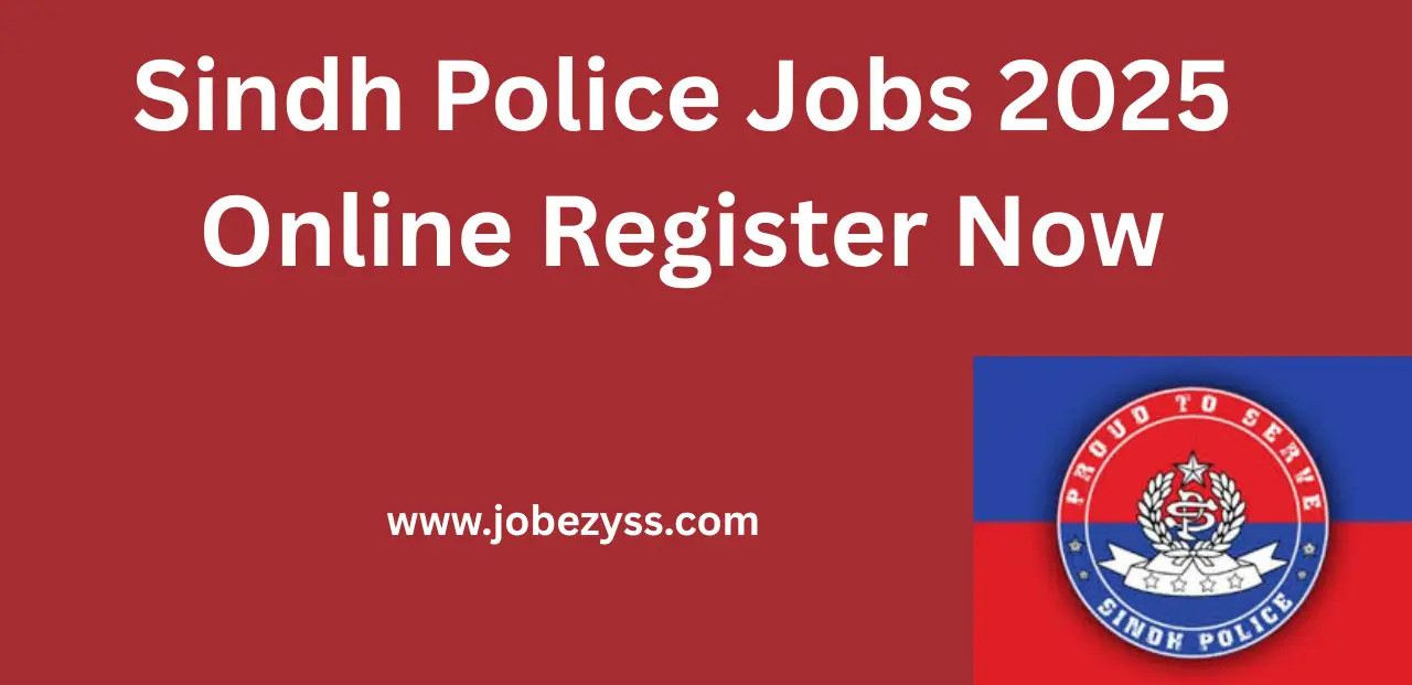 Sindh Police Jobs 2025 Online Register Now