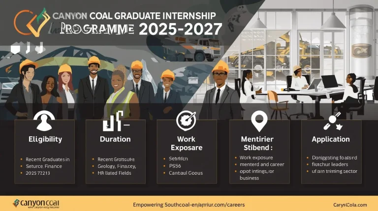 Canyon Coal Graduate Internship Programme 2025–2027