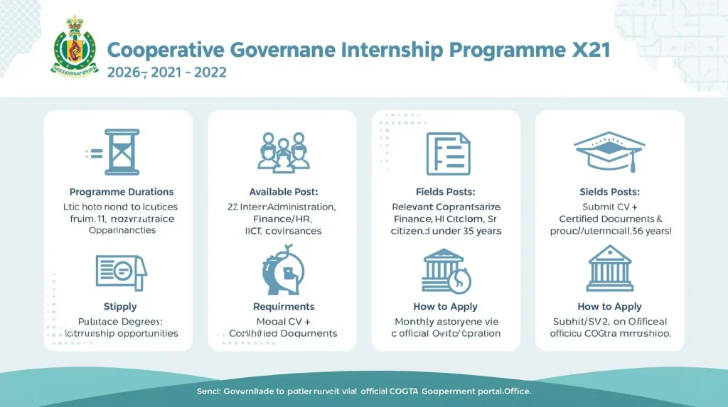 Cooperative Governance Graduate Internship Programme (X21 Posts) 2026–2028