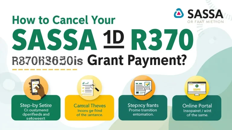 How to Cancel Your SASSA SRD R370 Grant Payment