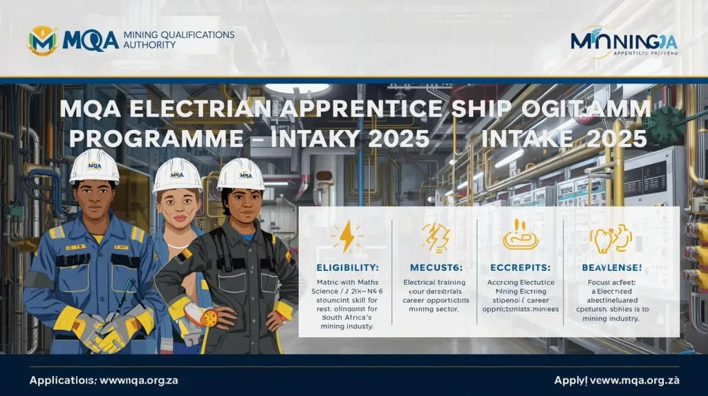 Mining Qualifications Authority (MQA) Electrician Apprenticeship Programme Intake 2025
