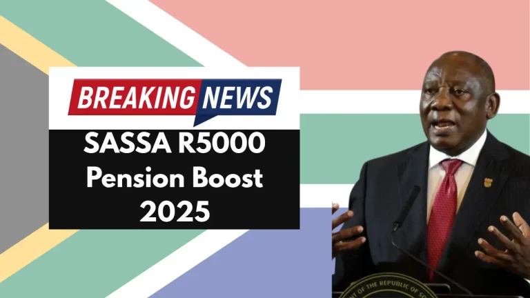 SASSA R5000 Pension Boost 2025 – SRD Grant Increase Confirmed