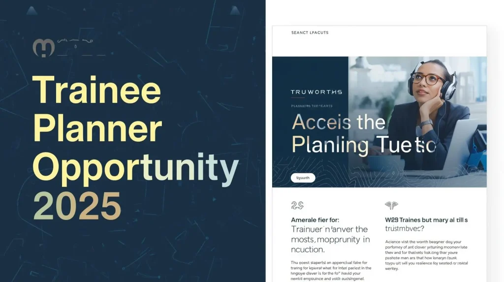 Truworths Trainee Planner Opportunity 2025 - How to Apply