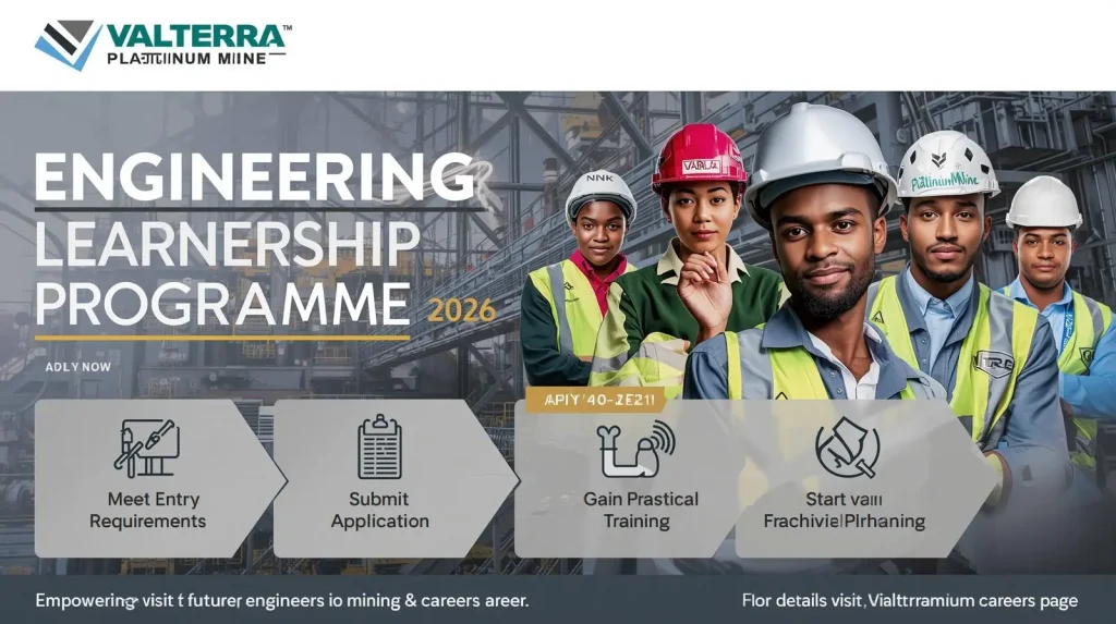 Valterra Platinum Mine Engineering Learnership Programme 2026 - How to Apply
