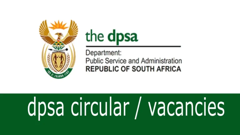 DPSA Circular 34 of 2025 – Government Vacancies (19 September 2025)