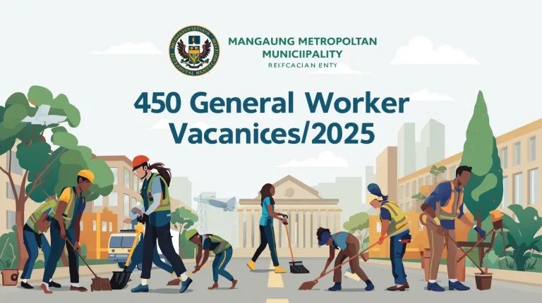 Mangaung Metropolitan Municipality 450 General Worker Vacancies 2025