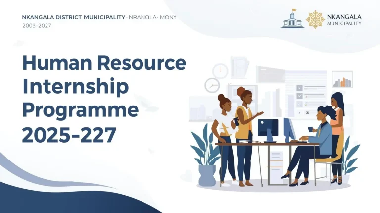 Nkangala District Municipality Human Resource Internship Programme 2025–2027