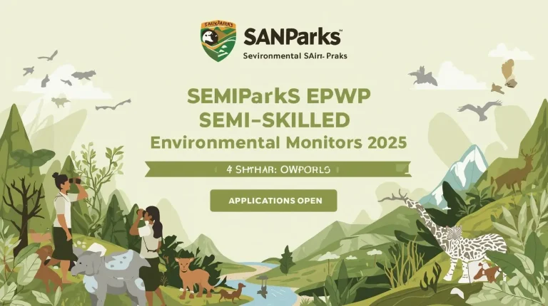 SANParks EPWP Semi-Skilled Environmental Monitors 2025