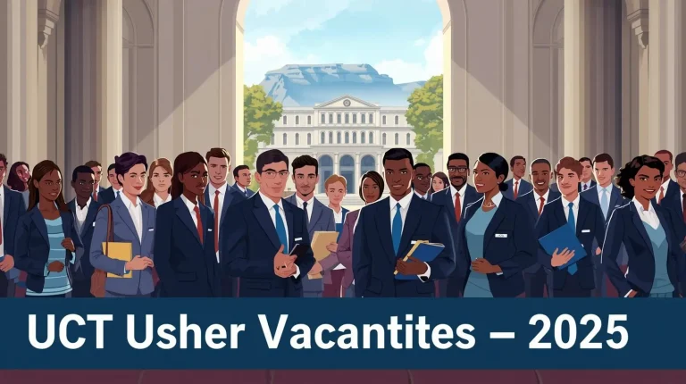 University of Cape Town (UCT) Usher Vacancies – (15X) 2025
